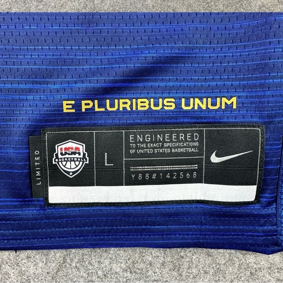 Nike USA Basketball Dri-FIT Jersey Mens Large Blue Team National - Picture 4 of 7